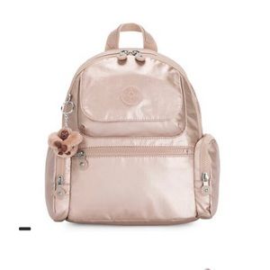 Kipling Matta back pack, metallic pink NWOT